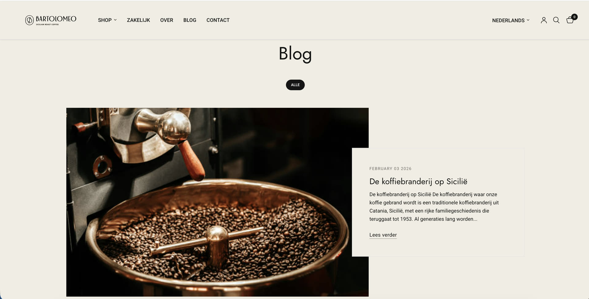 Bartolomeo webshop — screenshot 6