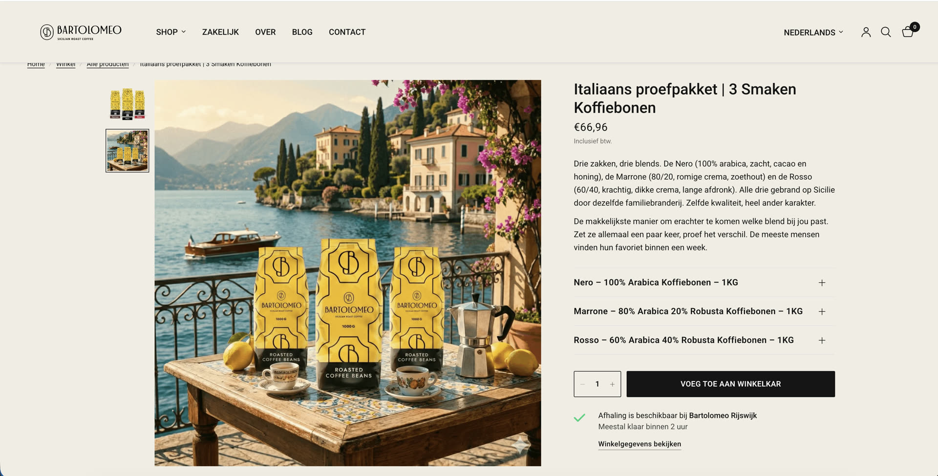 Bartolomeo webshop — screenshot 10
