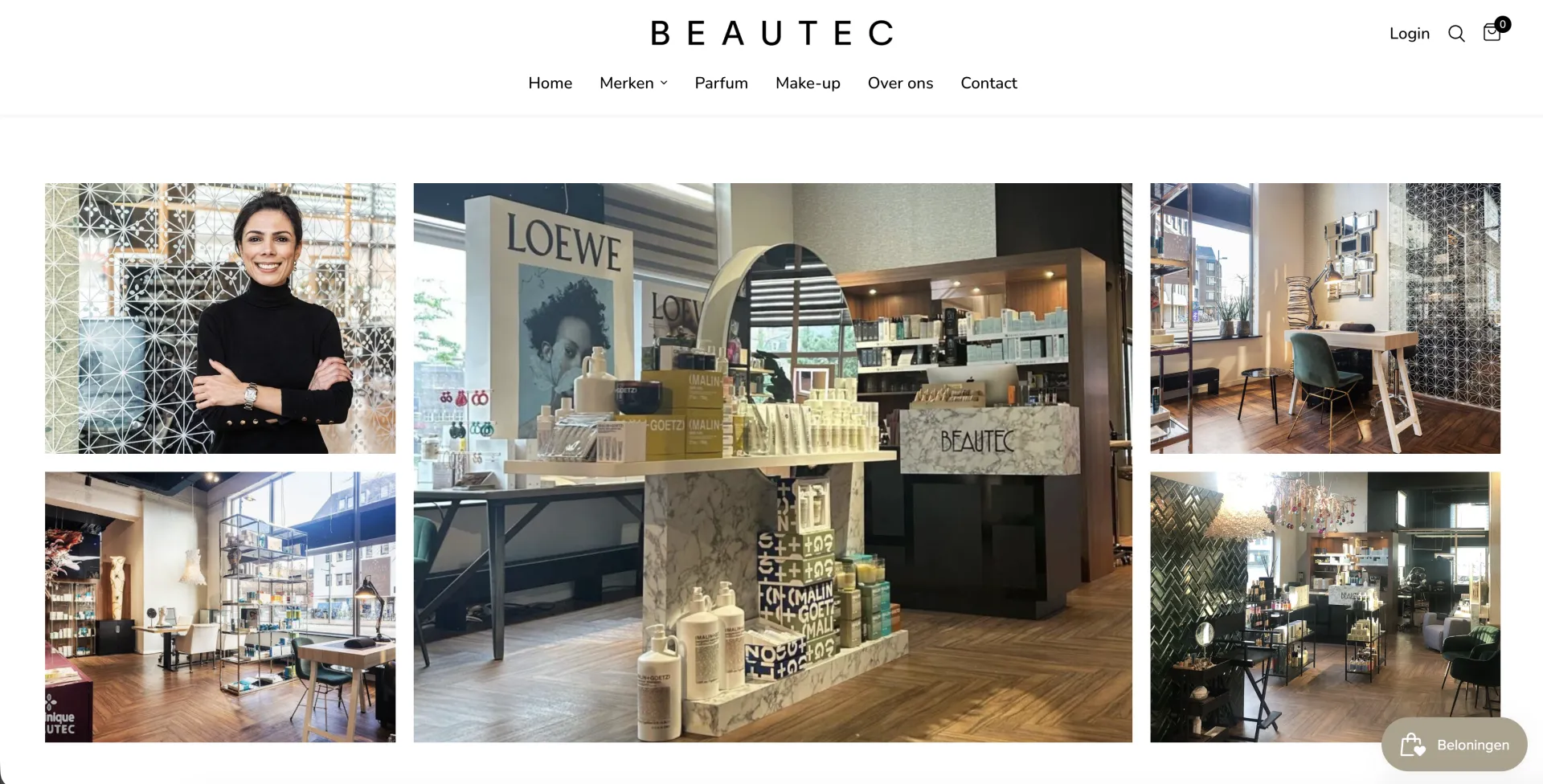 Beautec webshop screenshot 3