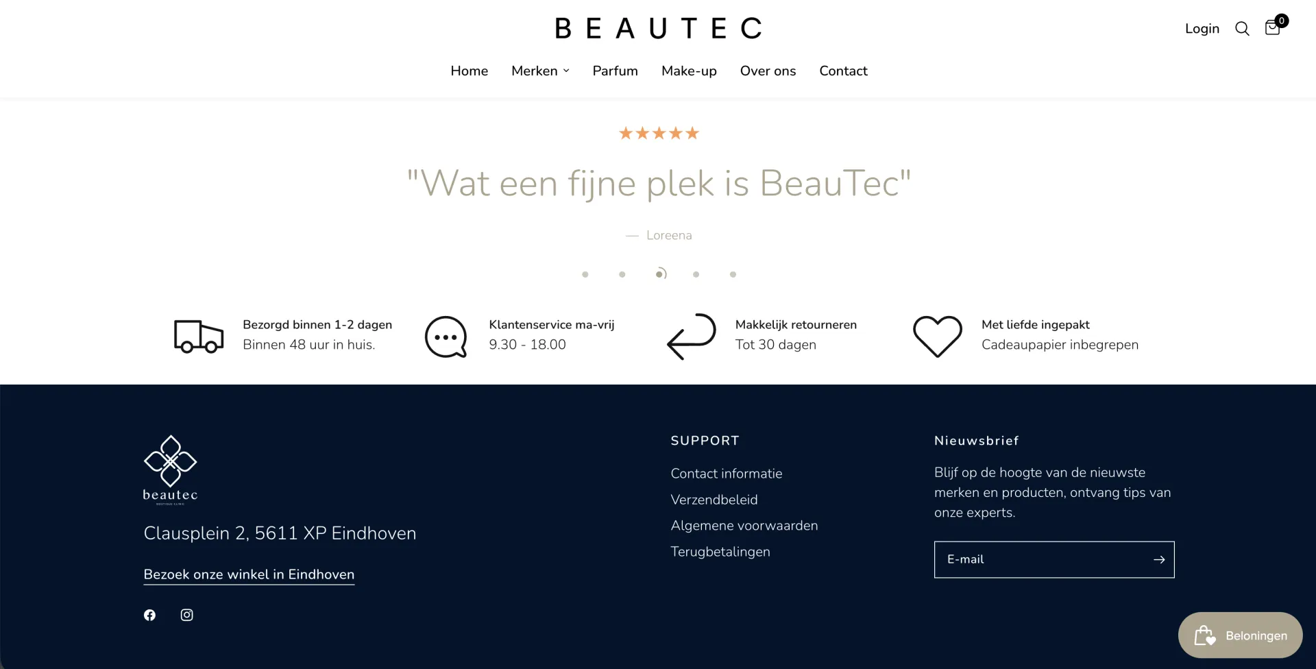 Beautec webshop screenshot 4