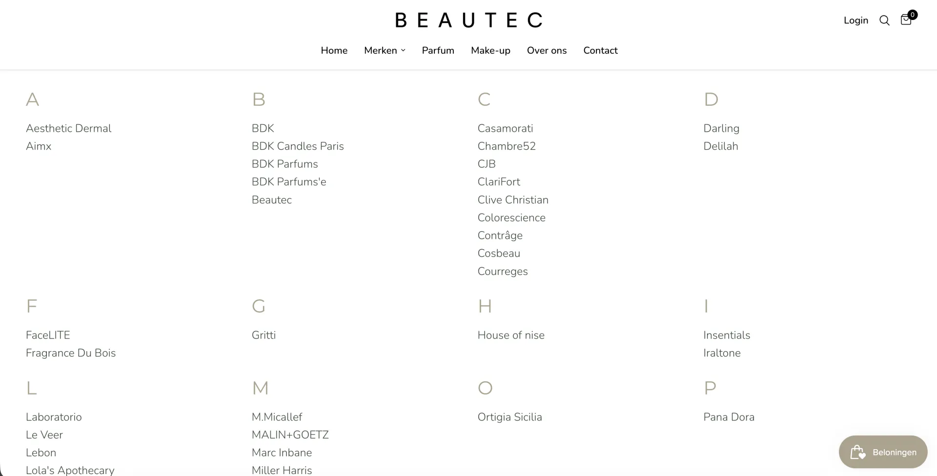 Beautec webshop screenshot 10