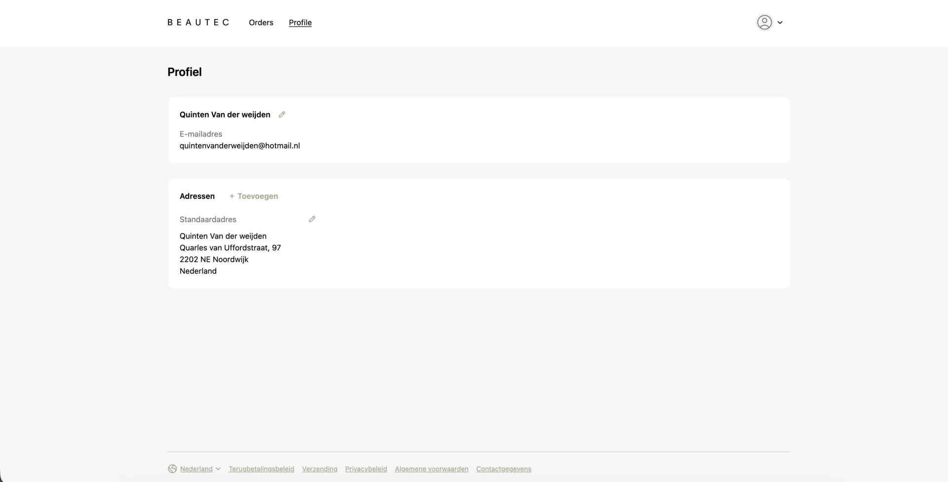 Beautec webshop screenshot 13