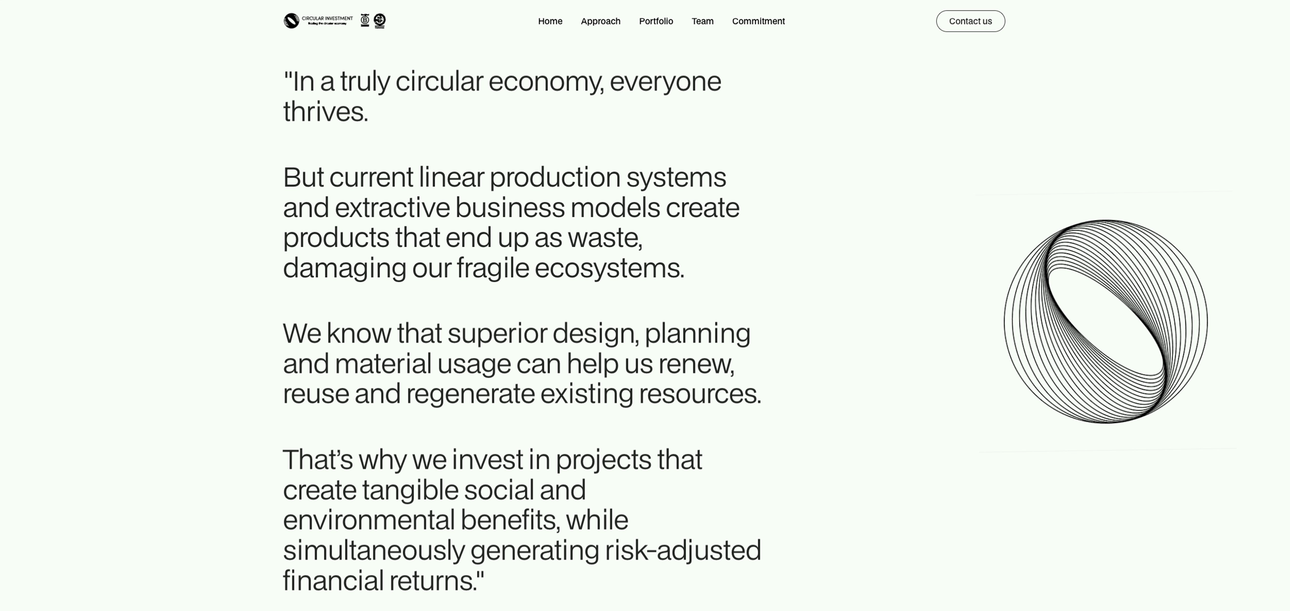 Circular Investment detail