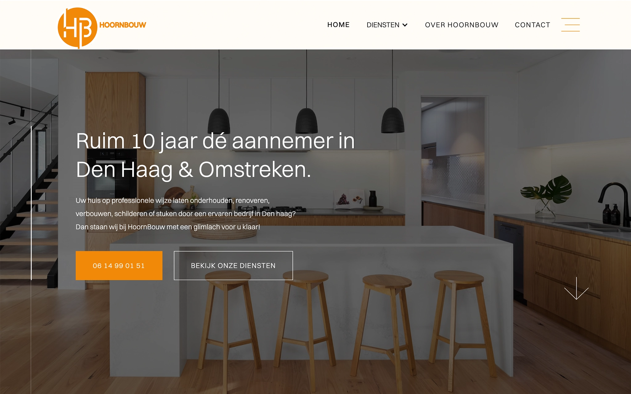 Hoorn Bouw homepage