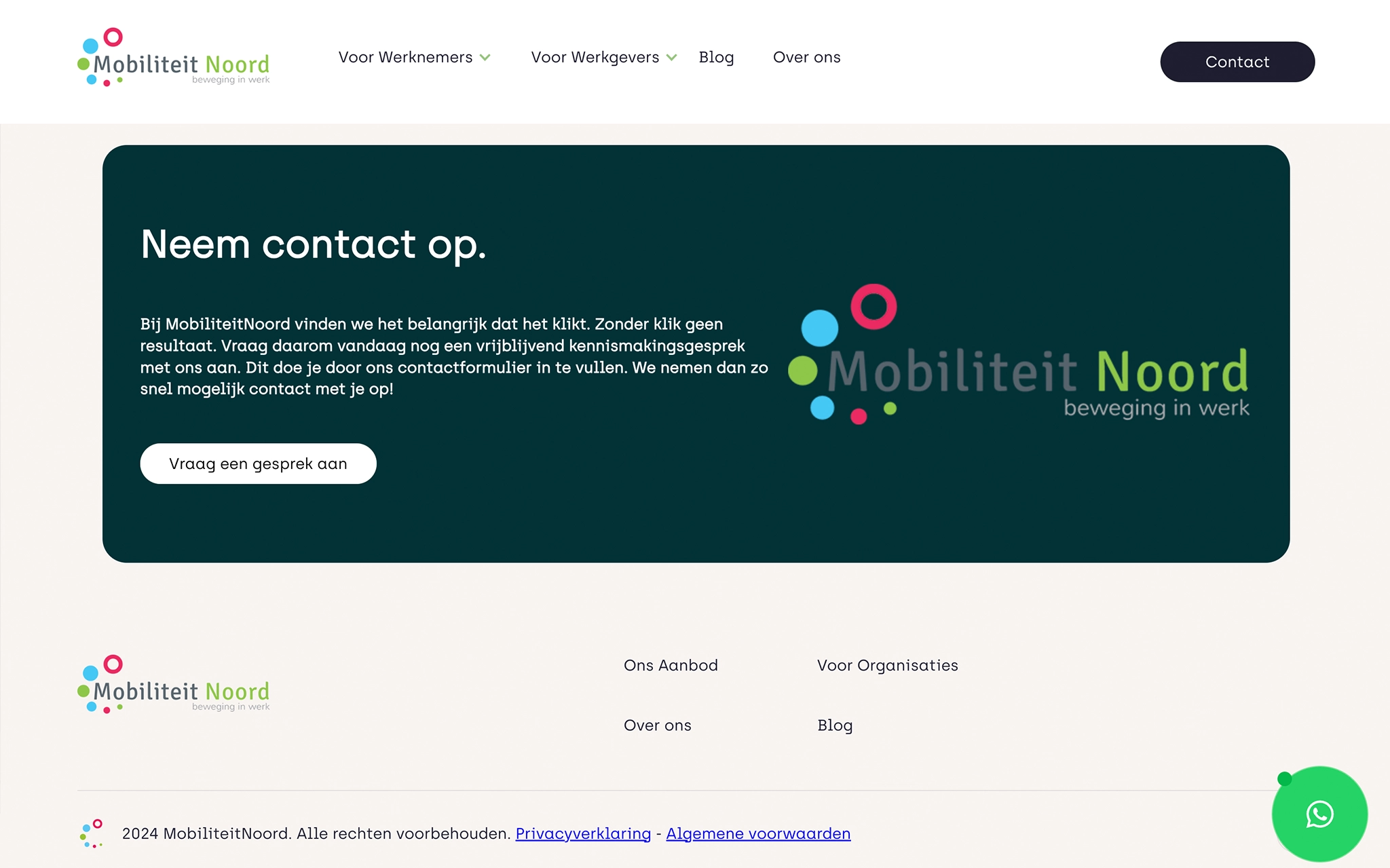 MobiliteitNoord website