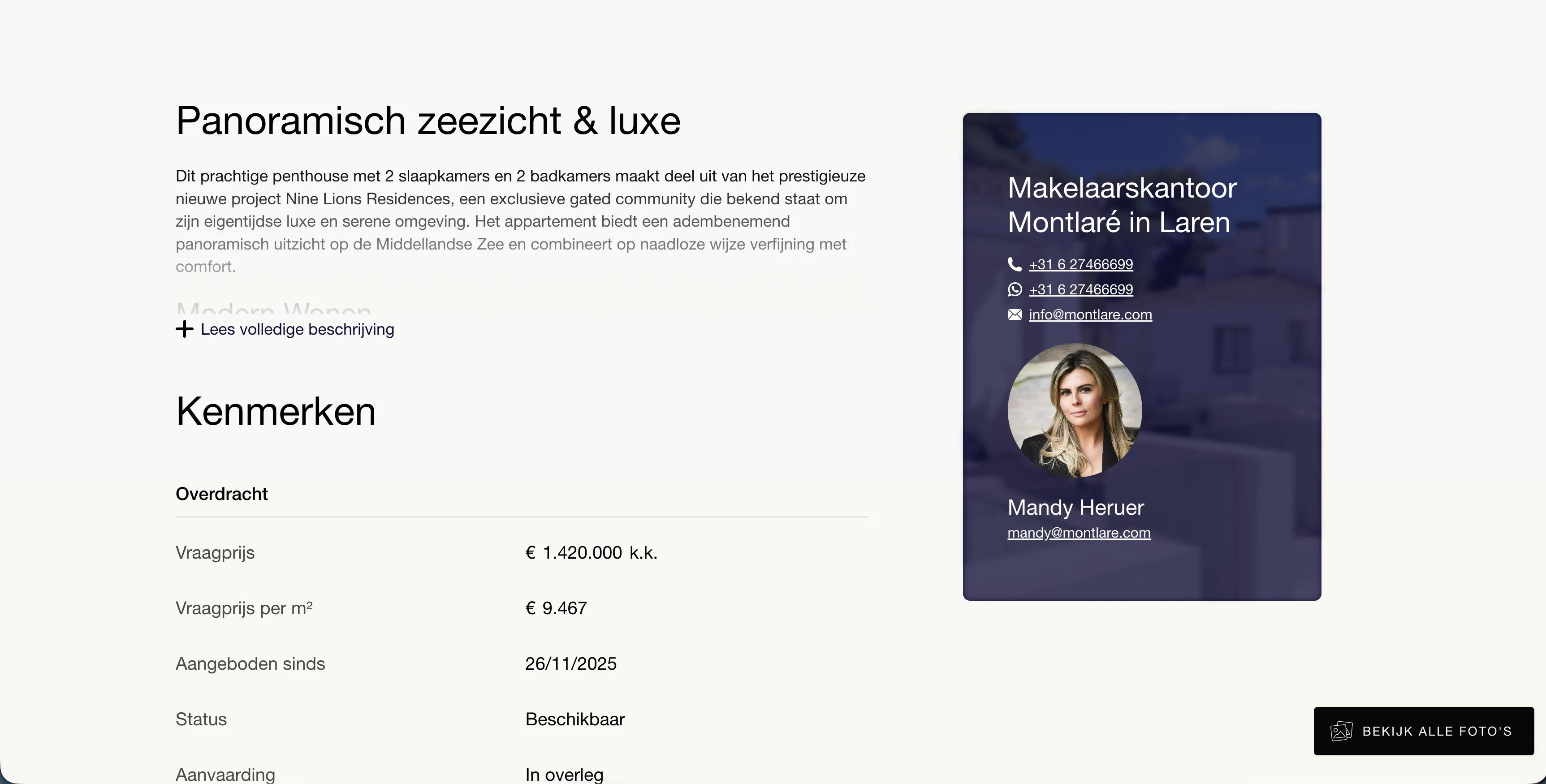 Montlaré listing locatie kaart – Nine Lions Residences Sigrid Marbella