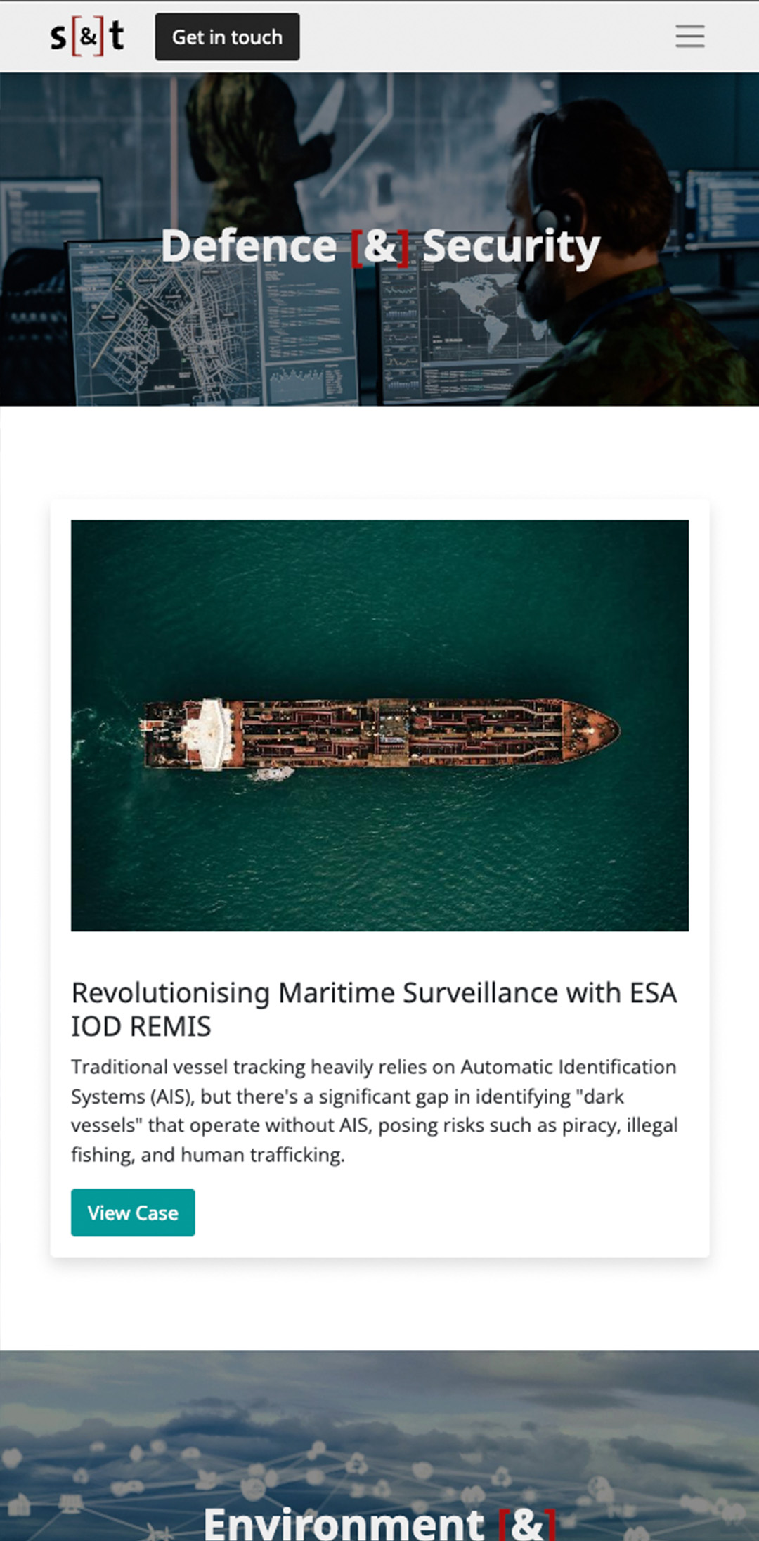 S&T Corporation mobile navigation