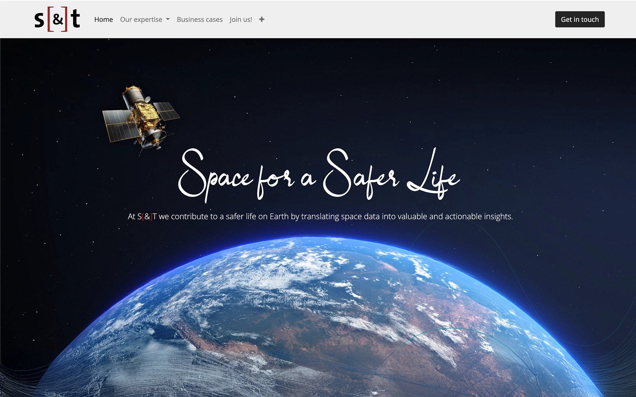 S&T website homepage