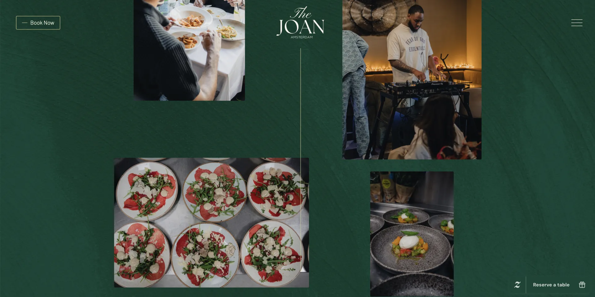 The Joan Amsterdam — website screenshot 4
