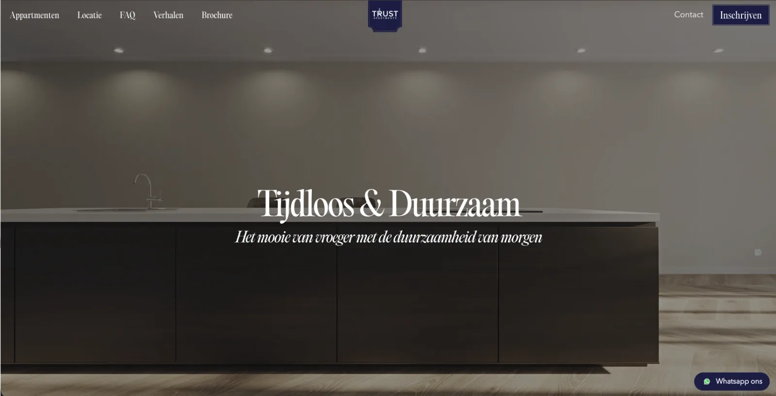 Trust Apartments website — screen 2