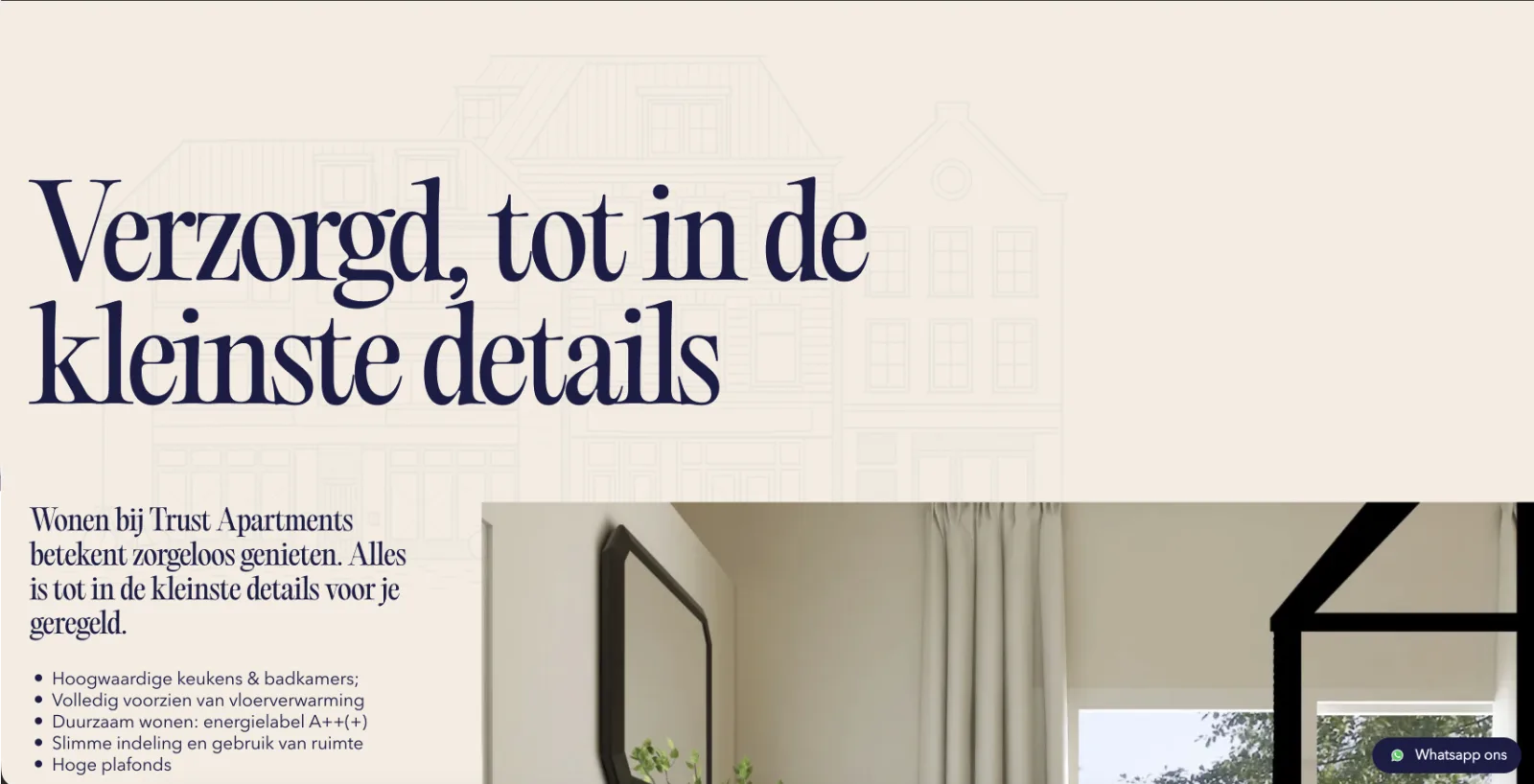 Trust Apartments website — screen 4