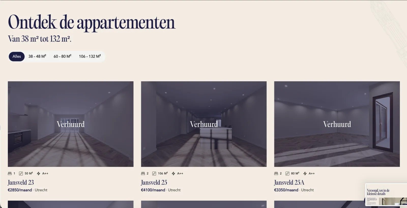 Trust Apartments website — screen 5