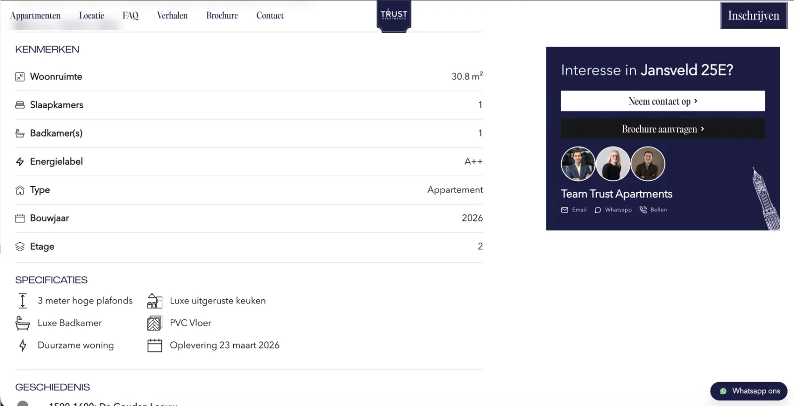 Trust Apartments website — screen 12