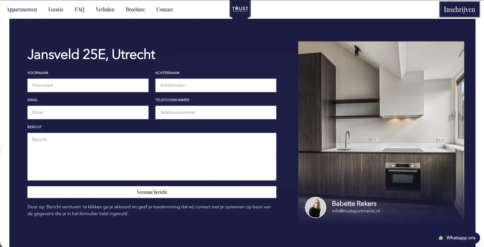Trust Apartments website — screen 15