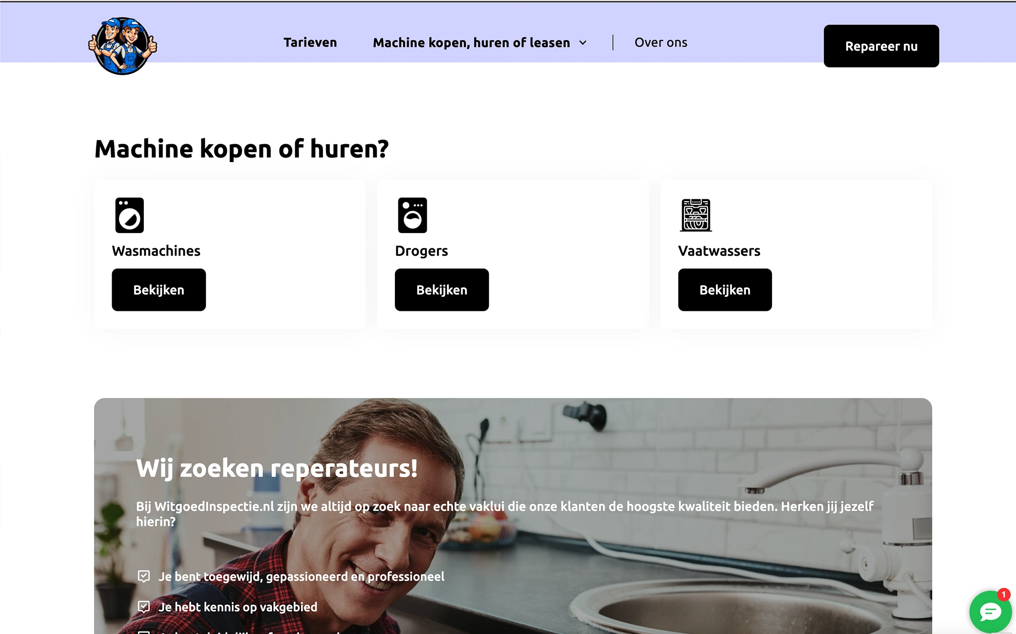 Witgoed Inspectie contact