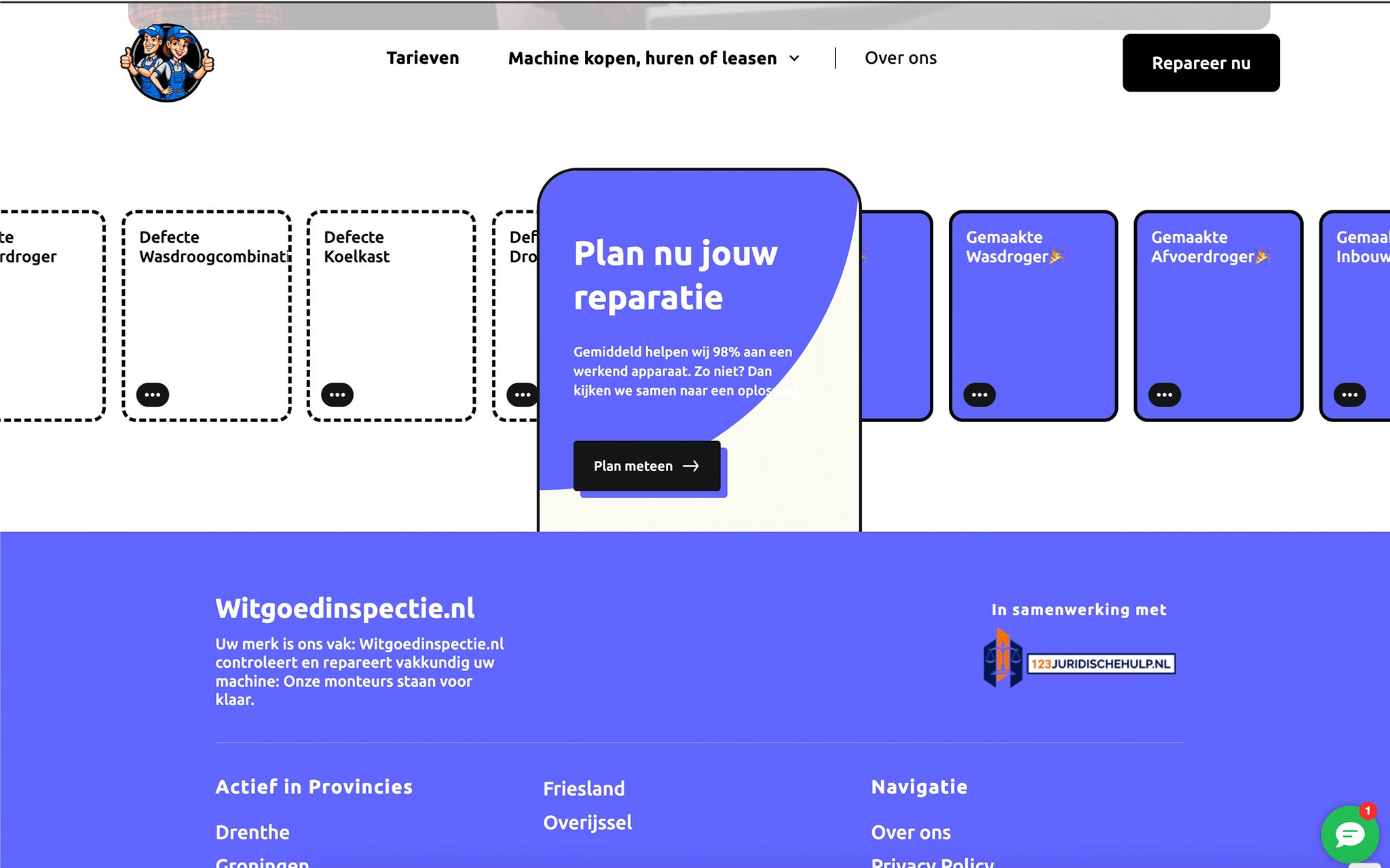 Witgoed Inspectie detail
