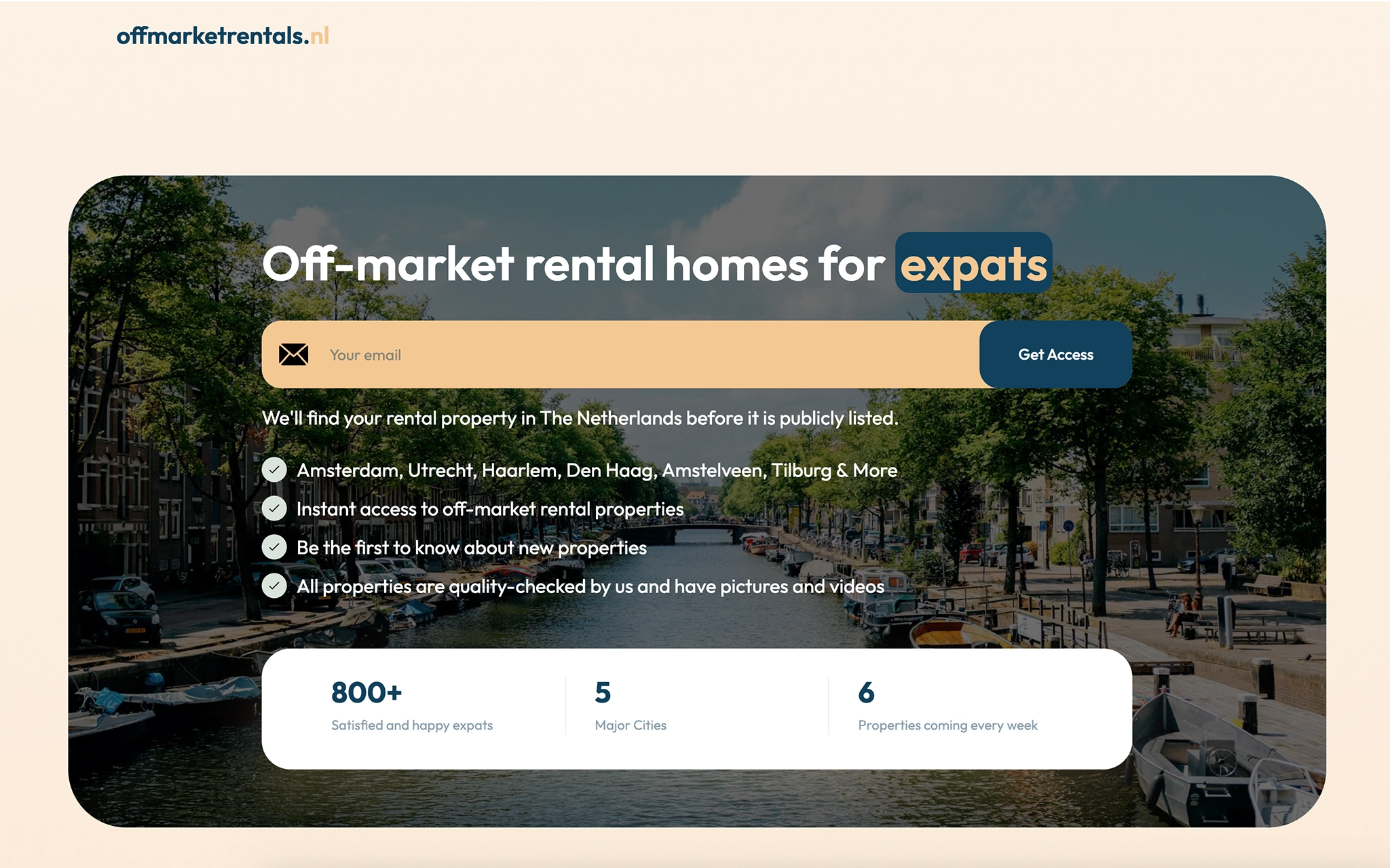 Off Market Rentals overview