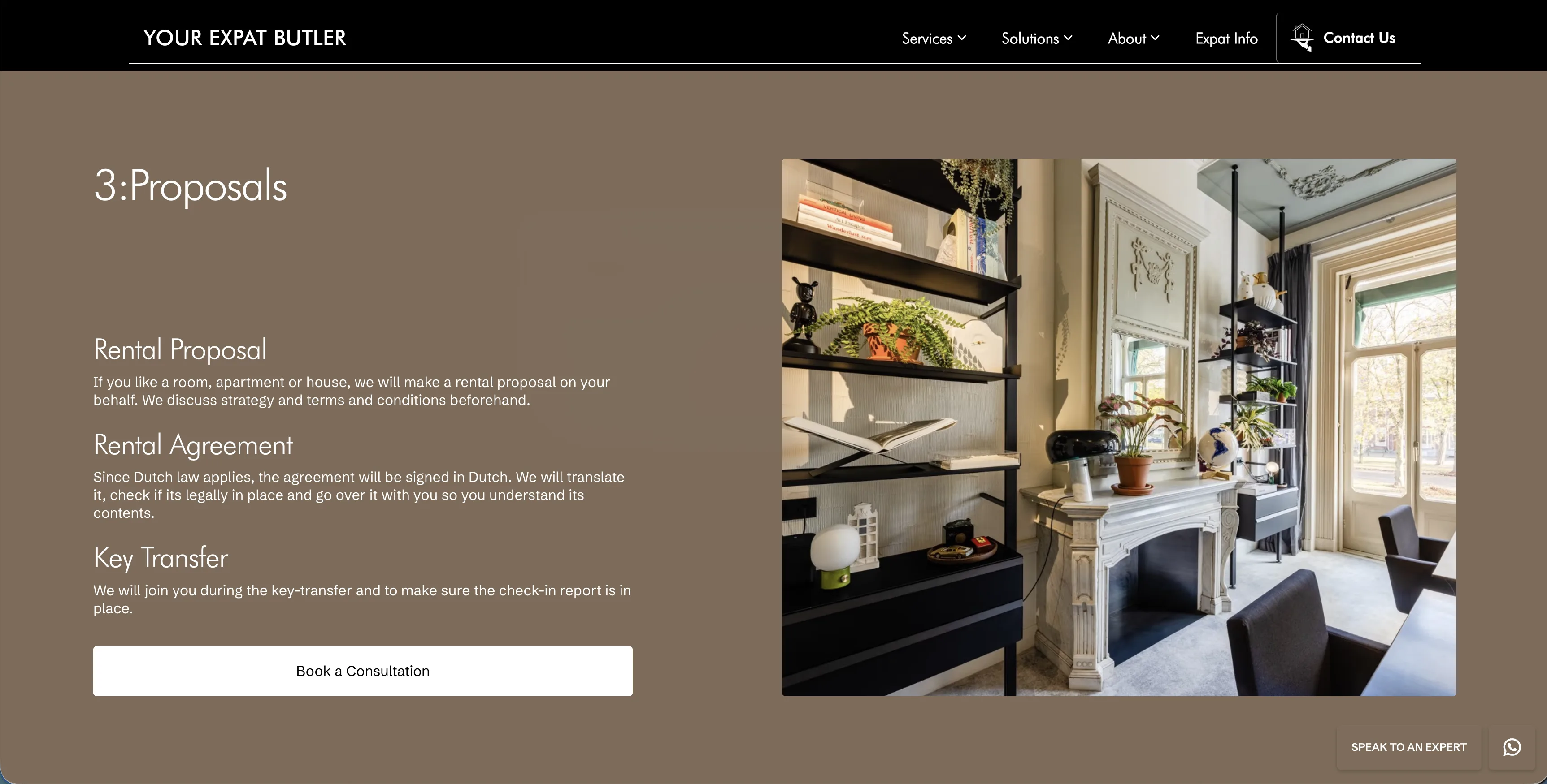 Your Expat Butler proces stap 2 – search and preparation met personal contact en viewings